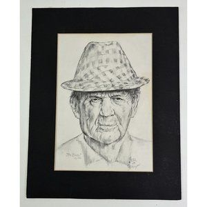 Bear Bryant Alabama Coach Crimson Tide Drawing Numbered 133 of 500 Meyer Oct 81
